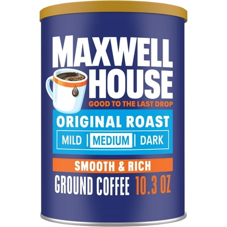 Maxwell House Original Roast Ground Coffee, 10.3 oz Canister Now $6.47