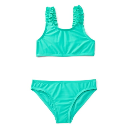Wonder Nation Girls Everyday Bikini Swim Set with UPF 50+, 2-Piece Now $8.98