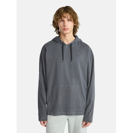 No Boundaries Men's & Big Men's Cotton Long Sleeve Jersey Tee Shirt Hoodie Now $9.99