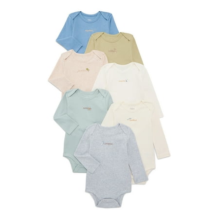 Bliss by Garanimals Baby Boys or Girls Cotton Days of the Week Bodysuits Set Now $19.00