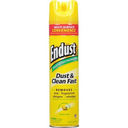 Endust® Multi-Surface Dusting and Cleaning Spray, Lemon Zest, Aerosol, 12.5 oz