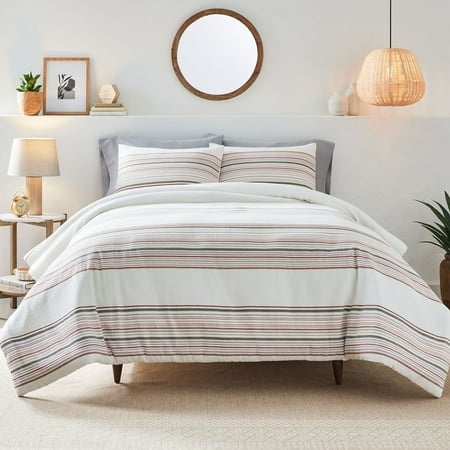Better Homes & Gardens 3-Piece Red Yarn Dye Stripe Comforter Set Now $54.00 at Walmart