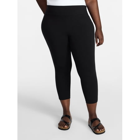 Terra & Sky Women's Plus Capri Legging Now $8.39