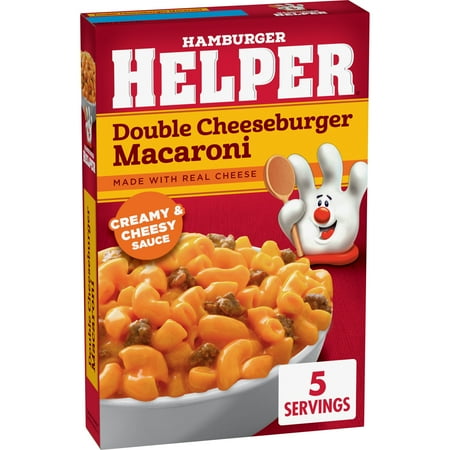 Hamburger Helper Double Cheeseburger Macaroni, 6 oz Box Now $1.96
