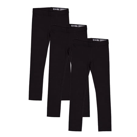 Wonder Nation Girls Kid Tough Leggings, 3 Pack, & Now $10.00