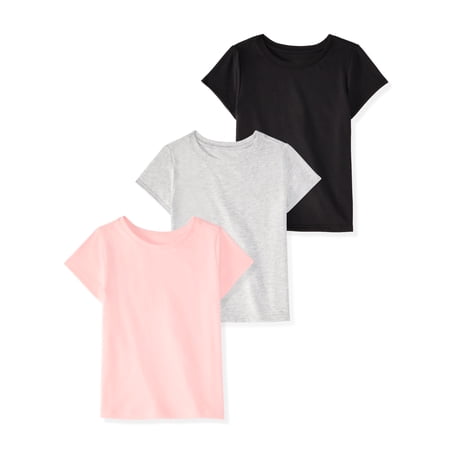 Garanimals Newborn, Baby & Toddler Girl Cotton Short-Sleeve Solid T-Shirts, 3-Pack Now $9.58