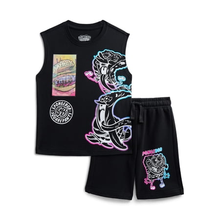 SpongeBob SquarePants Boys Lenticular Tank Top and Shorts Set, 2-Pack Now $8.18