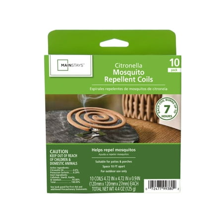 Mainstays 10PK Citronella Coil Now $2.48