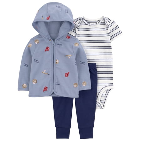 Carter's Child of Mine Baby Boy Cardigan Outfit Set, 3-Piece, Sizes 0/3-24 Months Now $7.00