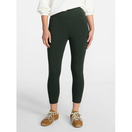 Time and Tru Women's Capri Leggings, 22" Inseam