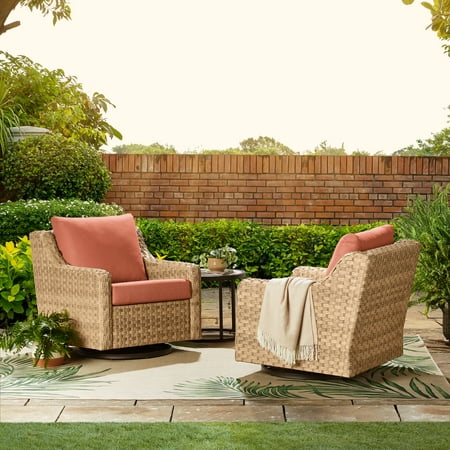 Better Homes & Gardens River Oaks Outdoor Swivel Gliders with Patio Covers, Set Now $598.00