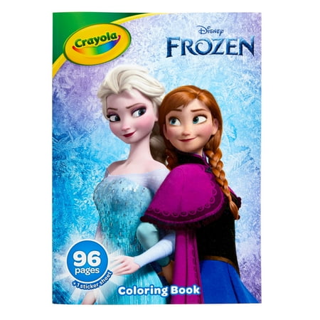 Crayola Frozen 2 Coloring Book with Stickers, 96 Pgs, Arts & Crafts Supplies, Travel