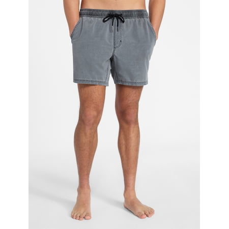 No Boundaries Washed Swim Trunks, 6" Inseam, Men's S-3XL Now $6.95