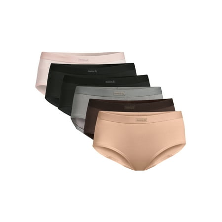 Reebok Women's Underwear Sport Soft Hipster Panties, 6-pack Now $8.00