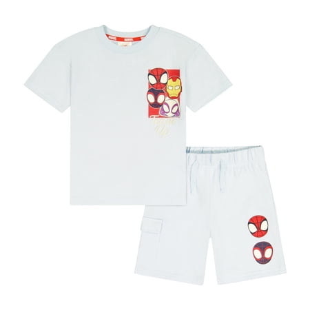 Spidey & Friends Toddler Boy French Terry Short Set, Sizes 12 Months-5T Now $10.00