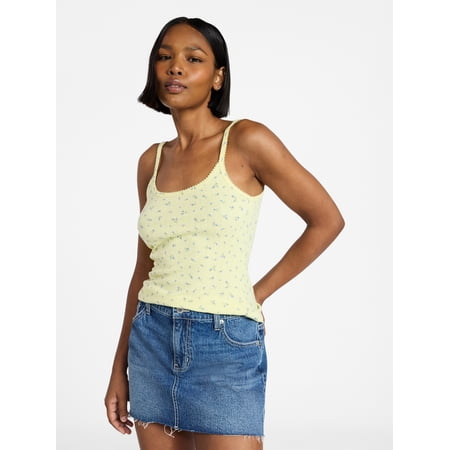 No Boundaries Pointelle Tank Top, Women's XXS-XXL Now $2.63