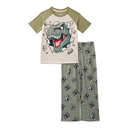 Wonder Nation Boys Graphic Tee and Wide Leg Pants Sleep Set, 2-Piece Now $8.00