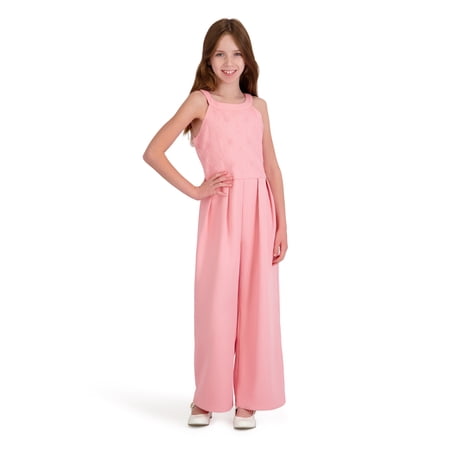 Kensie Girl Sleeveless Floral Soutache Jumpsuit Now $5.39