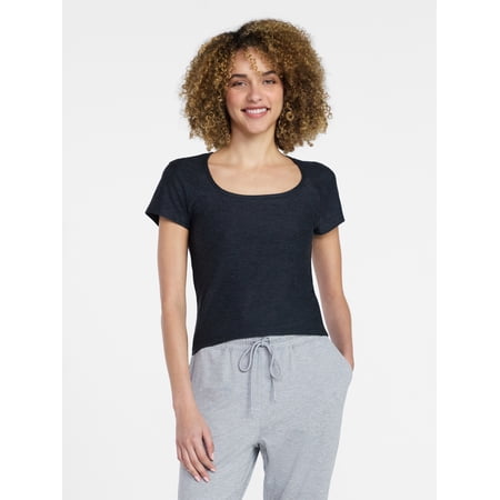 Athletic Works Women's ButterCore Fashion Tee with Short Sleeves Now $9.98