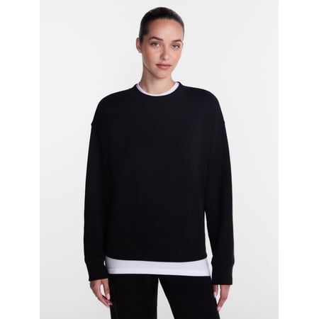 Athletic Works Women's Fleece Sweatshirt with Long Sleeves Now $3.76
