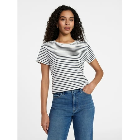 Time and Tru Women's Short Sleeve Crew Tee Now $5.98