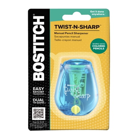 Bostitch Twist-N-Sharp Pencil Sharpener Handheld-Blue-1 Each Now $1.97