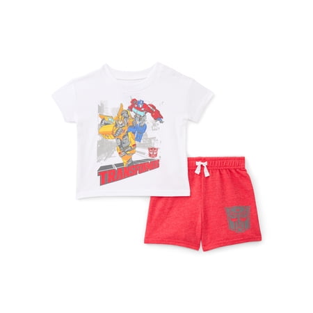 Transformers Baby Boys Short Sleeve Graphic Tee and Shorts Set, 2-Piece, Sizes Now $5.00