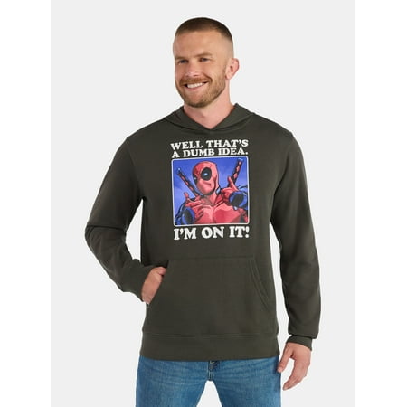 Deadpool Men's and Big Men's Graphic Hoodie