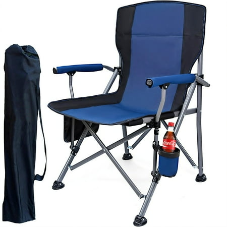 Camping Chairs for Adults, Portable Folding Lawn Chairs for Outdoor, Dark Blue Now $43.50