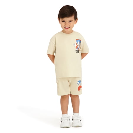 Sonic the Hedgehog Toddler Boy French Terry Short Set, Sizes 12 Months-5T Now $10.00