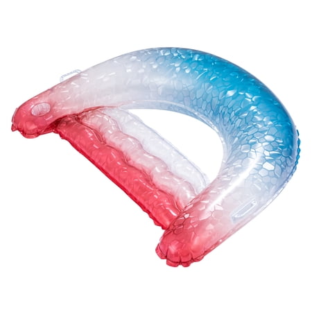 Bluescape Multicolor Gem Sparkle Inflatable Comfort Chair Lounge Pool Float, Age 14 Now $7.97