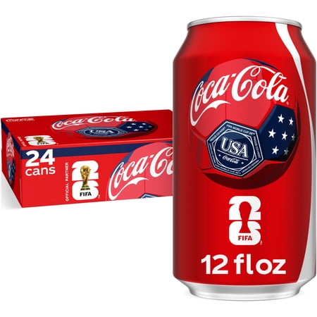 Coca-Cola Soda Pop Cans, 12 fl oz, 24 Pack Now $13.32