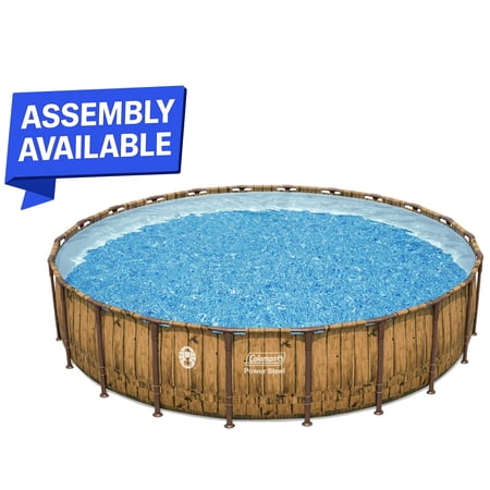 Coleman Power Steel 22 ft. x 52 in. Round Metal Frame Above Ground Pool Set Now $598.00
