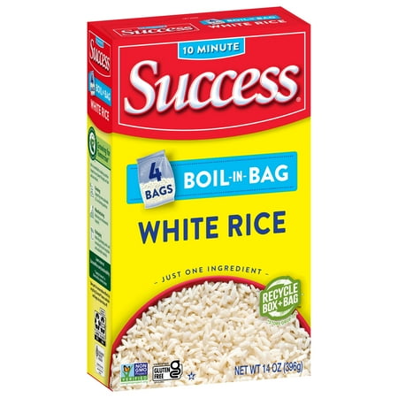 Success Boil-in-Bag Rice, Precooked White Rice, 14 oz Bags, 4 Count Now $2.48