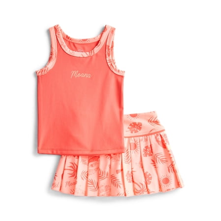 Moana Toddler Girls Active Tank Top and Pleated Skort Set, 2-Piece Now $3.88