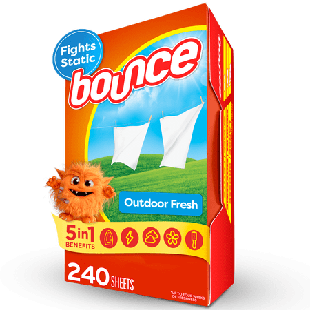 Bounce Dryer Sheets, Outdoor Fresh Scent, 240 Count Now $9.97