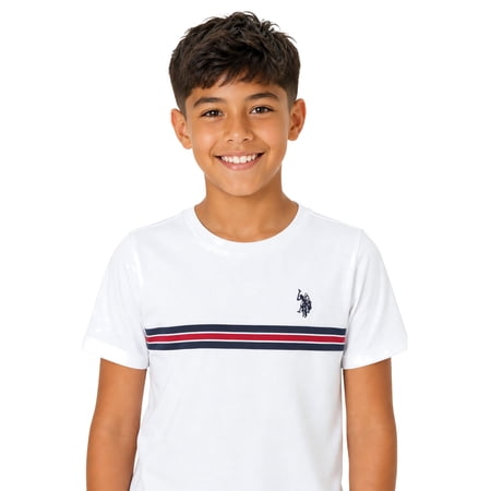 U.S. Polo Assn. Boys Chest Striped Tee Now $5.40