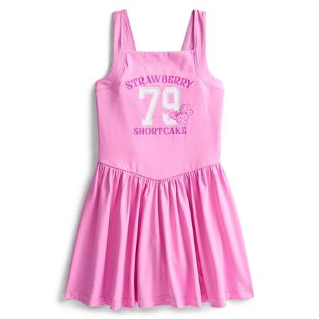 Strawberry Shortcake Girls Active Sleeveless Dress with Built-In Shorts Now $8.63