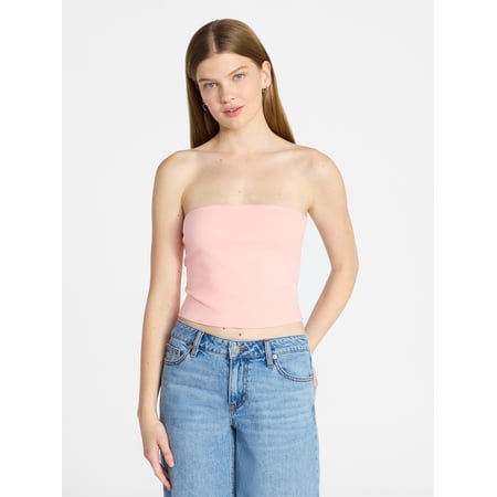 No Boundaries Cropped Tube Top, Women's XXS-XXL Now $3.14