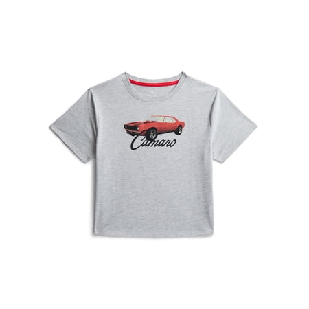 Camaro Girls Embellished Graphic Tee with Short Sleeves Now $3.42