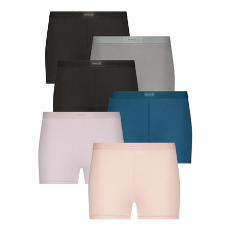 Reebok Women's Underwear Sport Soft Boyshort Panties, 6-Pack Now $9.42