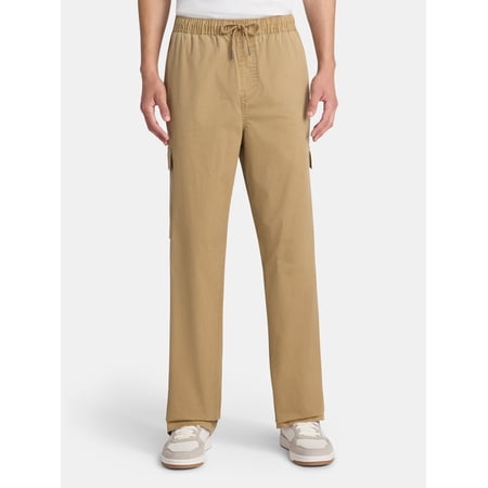 No Boundaries Baggy Fit Wide Leg Cargo Pants, Men's Now $11.15