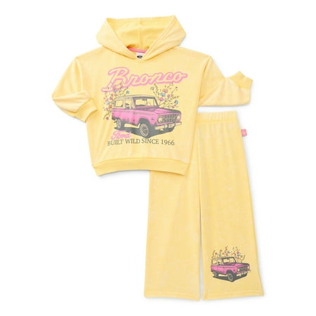 Ford Bronco Toddler Girls' Graphic Hoodie and Matching Sweatpants Set, 2-Piece Now $5.50