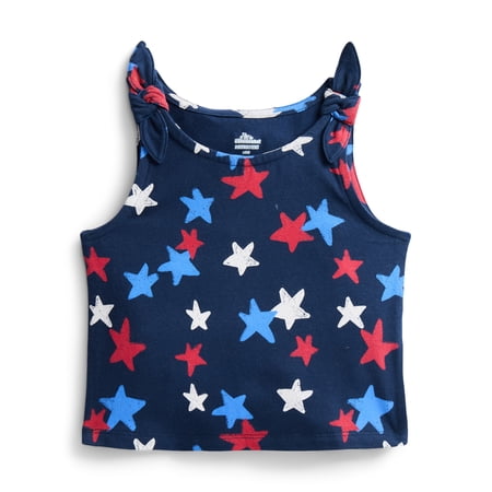 Way To Celebrate Fourth of July Toddler Girls Patriotic Americana Americana Knot Now $2.00