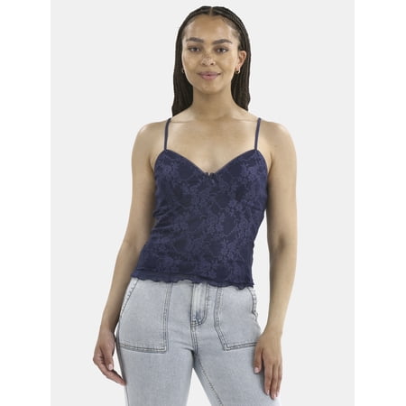 No Boundaries Lace Tank with Picot Trim, Women’s Now $6.82