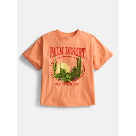 Weekend Academy Girls Graphic Cotton Tee with Short Sleeves Now $7.48