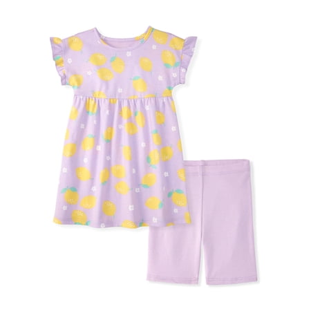 Garanimals Newborn, Baby & Toddler Girl Cotton 2-Piece Set, Short-Sleeve Dress & Now $6.29