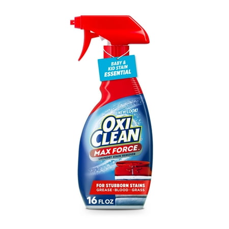 OxiClean Max Force Laundry Stain Remover Spray, Gentle Color-Safe Stain Treater, 16 Now $4.40