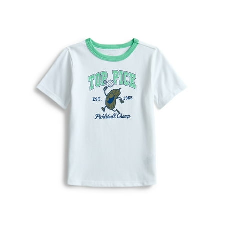 Wonder Nation Toddler Boys' Graphic Ringer Tee with Short Sleeves Now $2.00