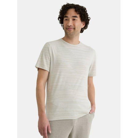 Athletic Works Men's and Big Men's Jacquard Short Sleeve Workout Shirt Now $3.66